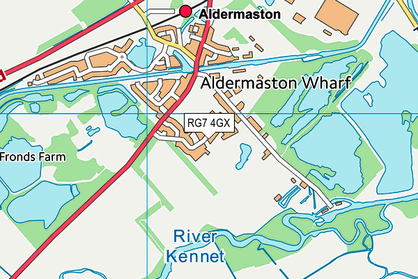 RG7 4GX map - OS VectorMap District (Ordnance Survey)