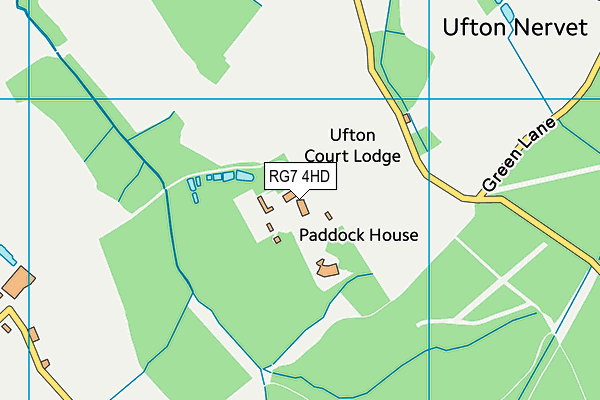 RG7 4HD map - OS VectorMap District (Ordnance Survey)