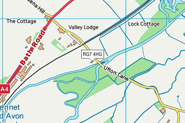 RG7 4HG map - OS VectorMap District (Ordnance Survey)