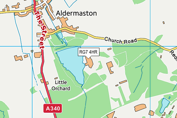 RG7 4HR map - OS VectorMap District (Ordnance Survey)