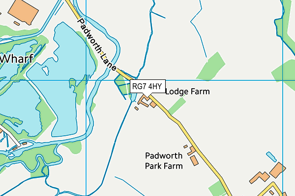 Padworth Village Hall map (RG7 4HY) - OS VectorMap District (Ordnance Survey)