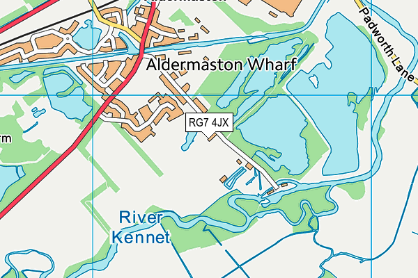 RG7 4JX map - OS VectorMap District (Ordnance Survey)
