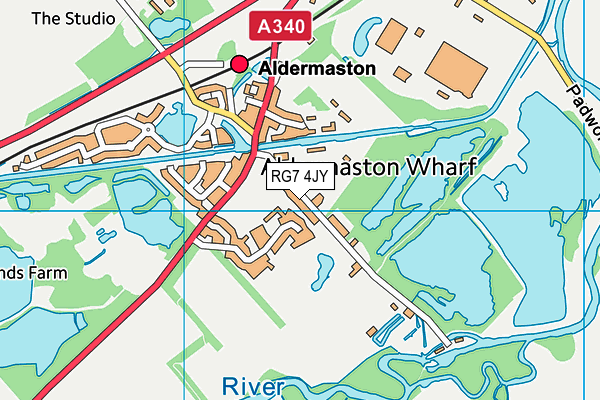 RG7 4JY map - OS VectorMap District (Ordnance Survey)