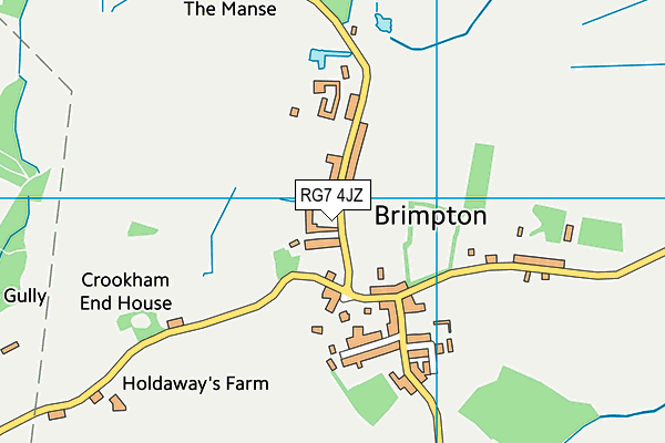 RG7 4JZ map - OS VectorMap District (Ordnance Survey)