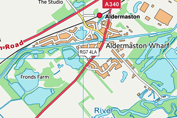 RG7 4LA map - OS VectorMap District (Ordnance Survey)