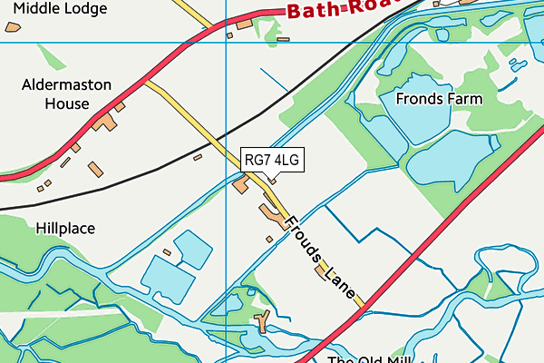 RG7 4LG map - OS VectorMap District (Ordnance Survey)