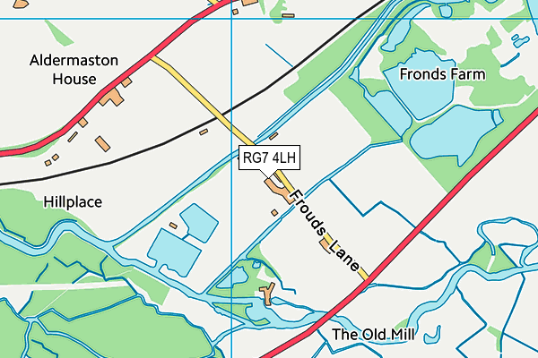 RG7 4LH map - OS VectorMap District (Ordnance Survey)