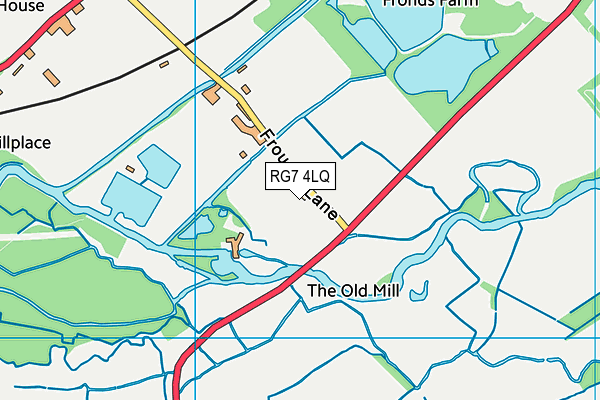 RG7 4LQ map - OS VectorMap District (Ordnance Survey)