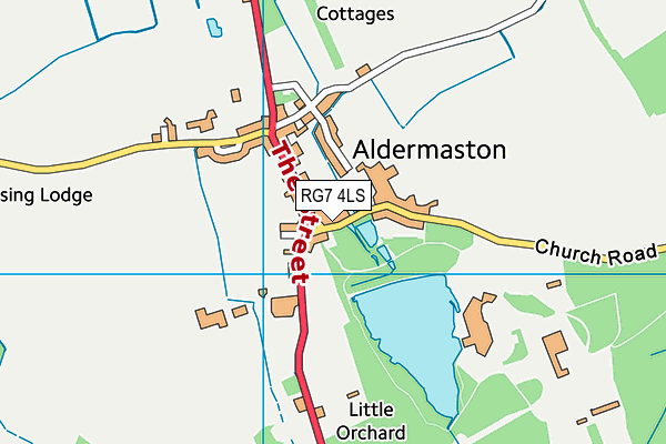 RG7 4LS map - OS VectorMap District (Ordnance Survey)