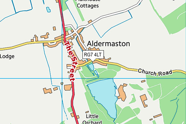 RG7 4LT map - OS VectorMap District (Ordnance Survey)