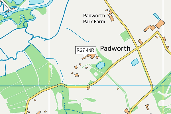 Padworth College map (RG7 4NR) - OS VectorMap District (Ordnance Survey)
