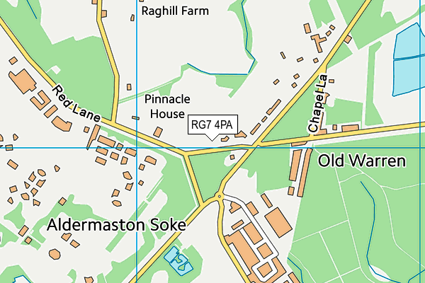 Tadley Rfc (Frank Jose Park) map (RG7 4PA) - OS VectorMap District (Ordnance Survey)