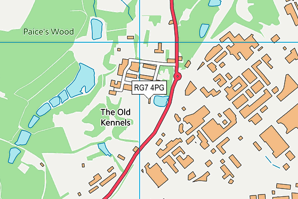 RG7 4PG map - OS VectorMap District (Ordnance Survey)
