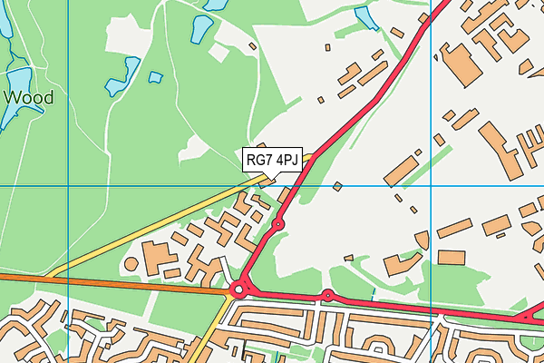 RG7 4PJ map - OS VectorMap District (Ordnance Survey)