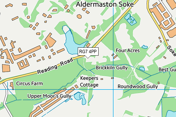 RG7 4PP map - OS VectorMap District (Ordnance Survey)