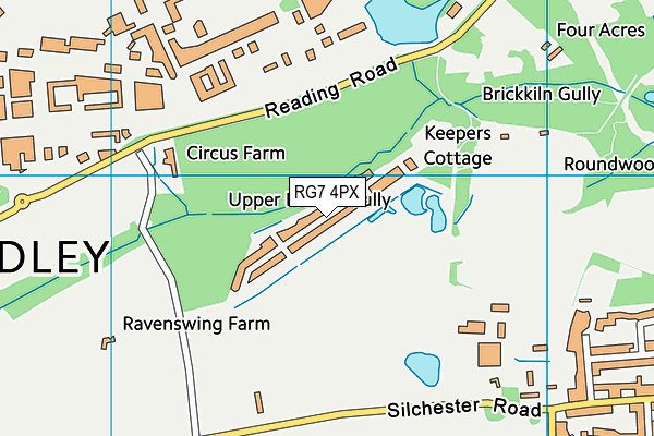 RG7 4PX map - OS VectorMap District (Ordnance Survey)