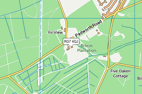 RG7 4QJ map - OS VectorMap District (Ordnance Survey)