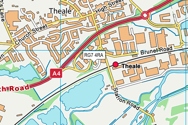 RG7 4RA map - OS VectorMap District (Ordnance Survey)