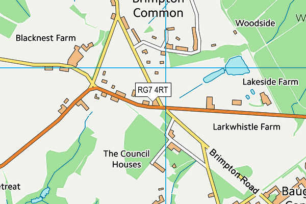 RG7 4RT map - OS VectorMap District (Ordnance Survey)