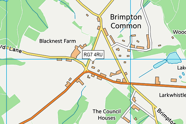 RG7 4RU map - OS VectorMap District (Ordnance Survey)