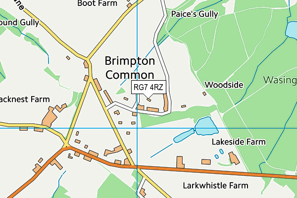 RG7 4RZ map - OS VectorMap District (Ordnance Survey)