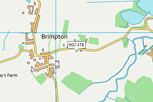 RG7 4TB map - OS VectorMap District (Ordnance Survey)