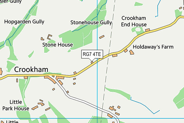 RG7 4TE map - OS VectorMap District (Ordnance Survey)