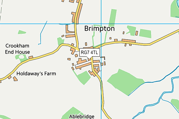 Brimpton C.E. Primary School map (RG7 4TL) - OS VectorMap District (Ordnance Survey)