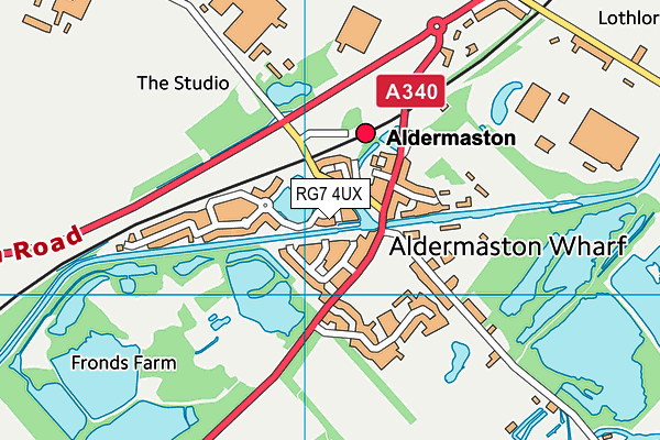 RG7 4UX map - OS VectorMap District (Ordnance Survey)