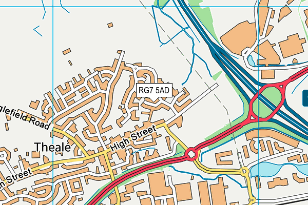 RG7 5AD map - OS VectorMap District (Ordnance Survey)