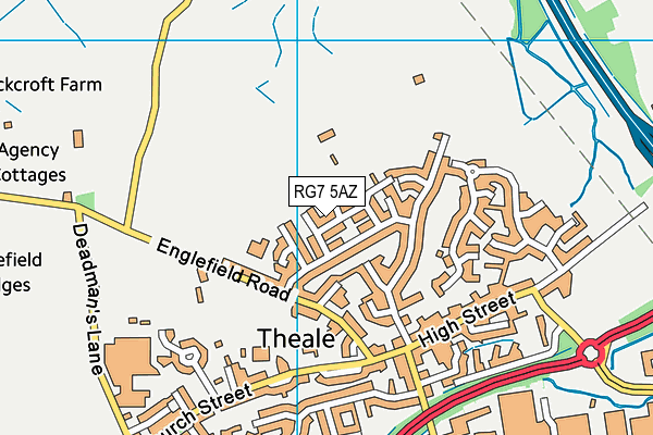 RG7 5AZ map - OS VectorMap District (Ordnance Survey)