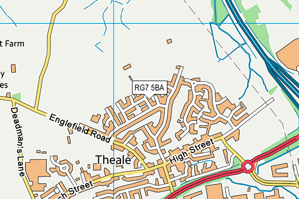 RG7 5BA map - OS VectorMap District (Ordnance Survey)
