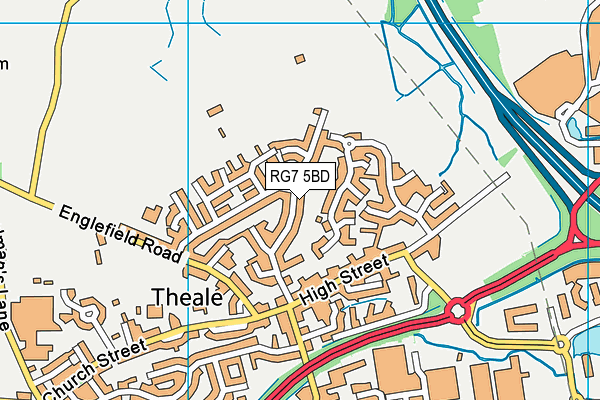 RG7 5BD map - OS VectorMap District (Ordnance Survey)