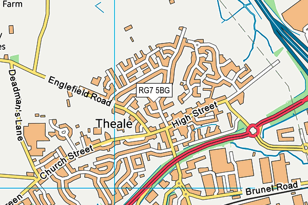 RG7 5BG map - OS VectorMap District (Ordnance Survey)