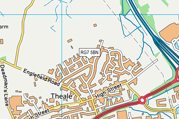 RG7 5BN map - OS VectorMap District (Ordnance Survey)