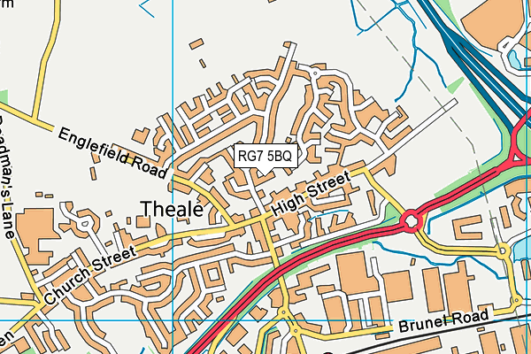 RG7 5BQ map - OS VectorMap District (Ordnance Survey)