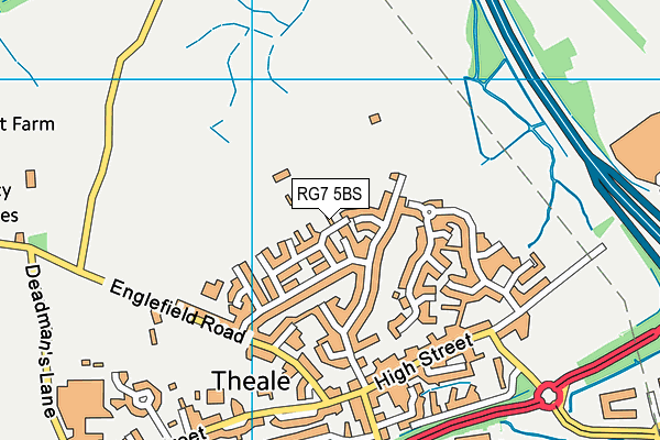 RG7 5BS map - OS VectorMap District (Ordnance Survey)