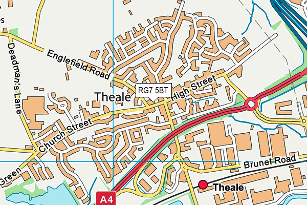 RG7 5BT map - OS VectorMap District (Ordnance Survey)