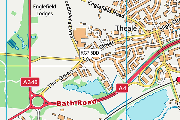 RG7 5DD map - OS VectorMap District (Ordnance Survey)