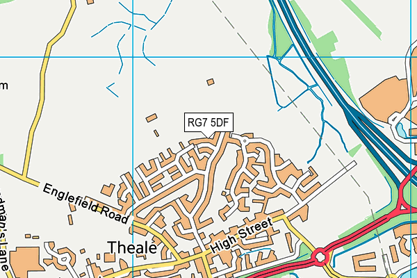 RG7 5DF map - OS VectorMap District (Ordnance Survey)