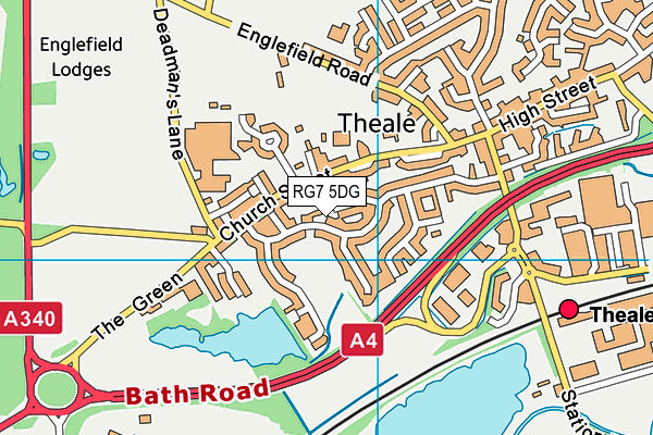 RG7 5DG map - OS VectorMap District (Ordnance Survey)
