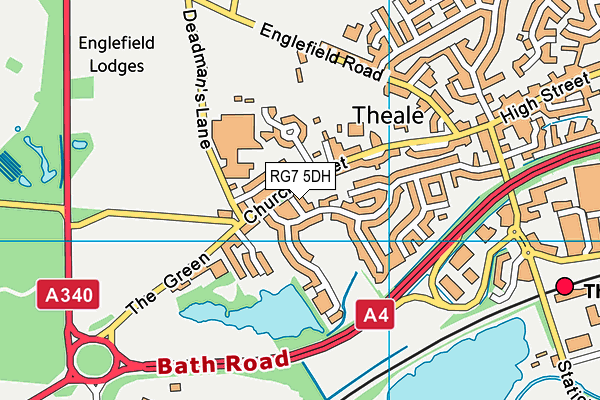 RG7 5DH map - OS VectorMap District (Ordnance Survey)