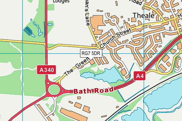 RG7 5DR map - OS VectorMap District (Ordnance Survey)