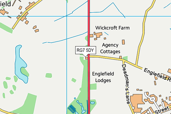 RG7 5DY map - OS VectorMap District (Ordnance Survey)
