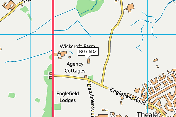 RG7 5DZ map - OS VectorMap District (Ordnance Survey)