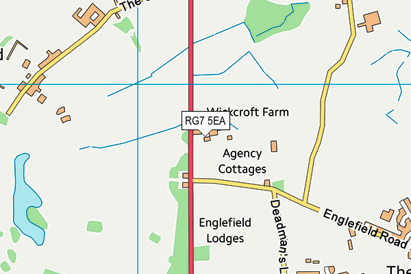 RG7 5EA map - OS VectorMap District (Ordnance Survey)