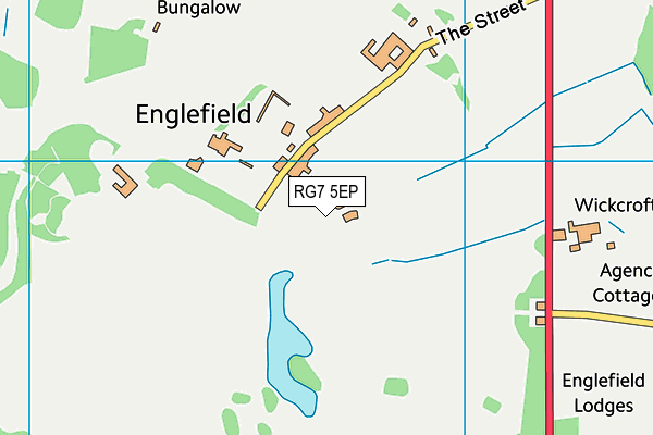 Englefield Cricket Club map (RG7 5EP) - OS VectorMap District (Ordnance Survey)