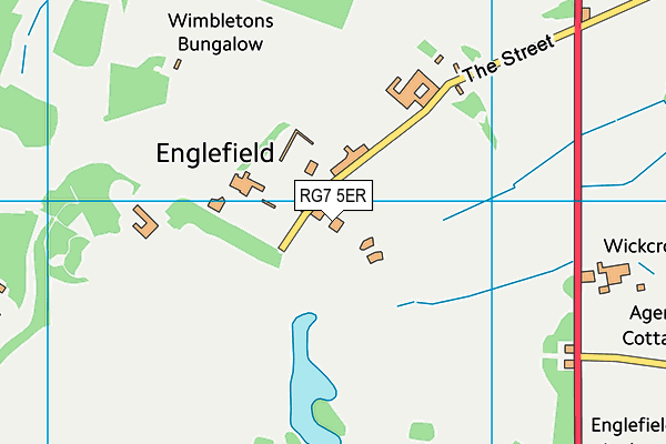 Englefield C.E. Primary School map (RG7 5ER) - OS VectorMap District (Ordnance Survey)
