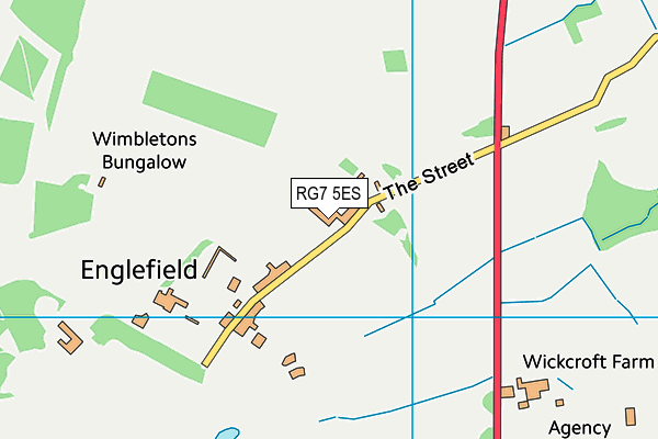 RG7 5ES map - OS VectorMap District (Ordnance Survey)