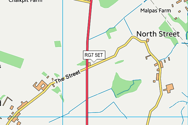 RG7 5ET map - OS VectorMap District (Ordnance Survey)